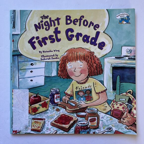 Set Of 2 Childrens Story Books Paperback Napping House Night Before First Grade - Picture 6 of 9